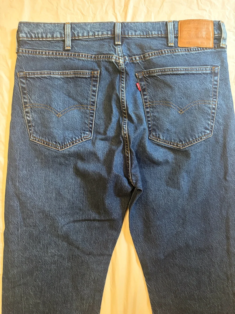 Levi's Premium  505 Jeans Men's 38x30 Blue Dark Wash